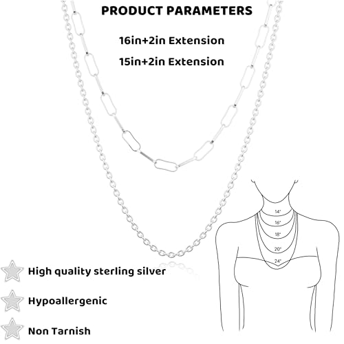 Chain Necklace for Women - Dainty Necklaces Trendy 14K Gold Plated Hypoallergenic Thin Box Herringbone Bead Chain Choker Necklace for Women Non Tarnish Simple Gold Jewelry Gift