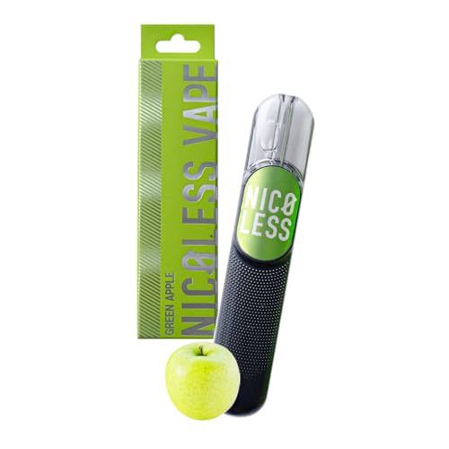 NICOLESS VAPE GREEN APPLE ニコレス ベイプ グリーンアップル 選べるフレーバー 使い切り ニコチンゼロ タールゼロ 電子タバコ GREEN APPLE 1本