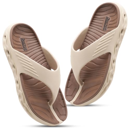 Image of DOCTOR HEALTH SUPER SOFT Men's Orthopedic Toe Ring Slippers | Lightweight EVA Flip Flops | Soft Cushioned Anti-Skid Comfort Sandals for Indoor, Outdoor & Everyday Wear