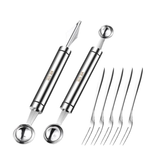 Cuillère à melon ergonomique pour composer facilement de beaux plateaux de fruits