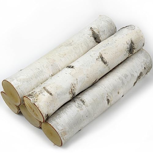 Wilson Large Birch Fireplace Logs, Decorative, Natural Bark Home Décor - 17-18 In Length 3-5 In Dia. (Set Of 5) #TOP1