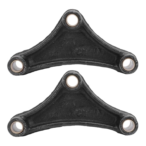 EQ 356 Trailer Leaf Spring Equalizer, 6.13in Double Eye Springs Equalizer para resortes de 1 3/4 pulgadas de ancho, de hierro fundido de alta resistencia con orificios para pernos de 9/16 pulgadas, equalizador curvo para viaje suave miniatura 1