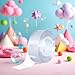 Qintreesify White Creative Nano Tape Bubbles, DIY Multiple Play Methods Intellectual Development Kneading Toys, Double Sided Nano Tape Elastic Bubble DIY Craft Kit, Party Balloons,Decorations