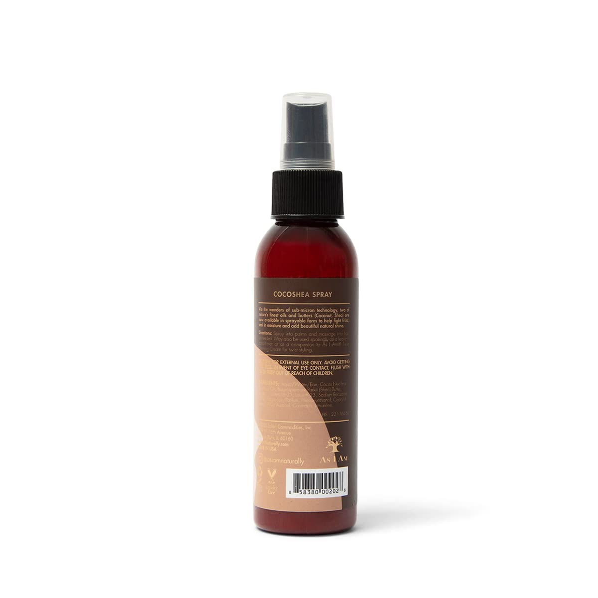 As I Am CocoShea Spray - 4 Ounce - Concentrated Nano Blend of Coconut Oil and African Shea Butter - Nourishes, Softens and Boosts Shine - Hydrates the Hair Shaft - Moisturizes Hair and Scalp