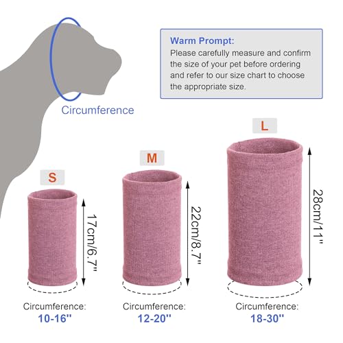 Image of Quiet Ears for Dogs, Rbenxia 1 Piece Dog Ear Cover Hoodies Dog Ear Muffs Headband Noise Ear Protection Warm Winter Ear Scarf (Pink, Medium)