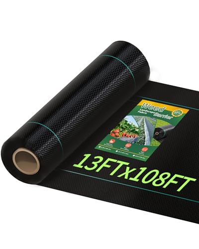 13ftx108ft Heavy Duty Weed Barrier Fabric for Landscaping