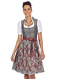 Midi Dirndl mit Spitzenschürze