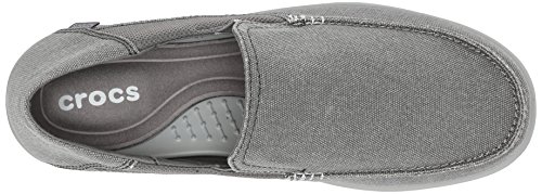 crocs Men's Santa Cruz 2 Luxe M Slip-On Loafer, Charcoal/Light Grey, 7 M US - Thumbnail 4