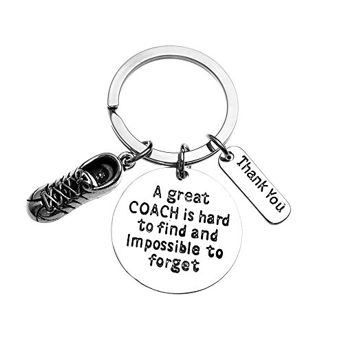 Track Coach Keychain, Running Coach Gifts, Great Coach is Hard to Find Coach Keychain