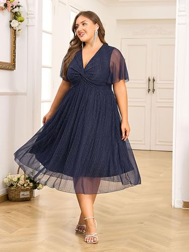 ZNU Plus Size Prom Dresses 2025 - Elegant Summer Wedding Guest Dress, Formal Cocktaill Dress for Women2