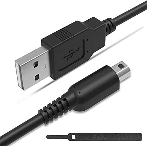 [3 Pack] 4FT 3DS 2DS DSi Charger Cable Power USB Charging Cord Compatible with Nintendo New 3DS XL/New 3DS/ 3DS XL/ 3DS/ New 2DS XL/New 2DS/ 2DS XL/ 2DS/ DSi/DSi XL, Black