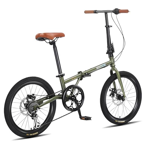 CUIOT 自転車 折りたたみ自転車 シマノ 7段変速 16/20インチ 折り畳み自転車 軽量 小径車 シマノ 7段変速 素早く折畳可能 防滑タイヤ 高炭素鋼フレーム ハンドル・サドル高さ調整可 初心者 男女兼用 通勤 通学 街乗り サイクリング 前後泥除