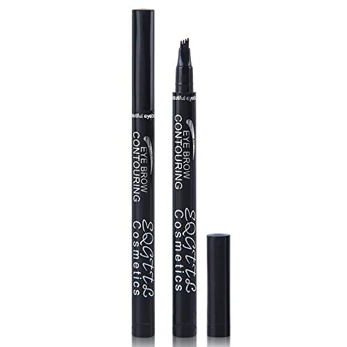 Eyebrow Tattoo Pencil with Eyeliner Pen, Eyebrow Pencil Eye Makeup Long Lasting Waterproof & Smudgeproof 3 Style (Chestnut)