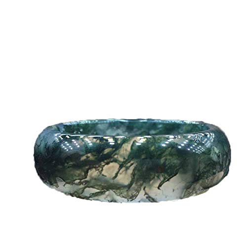 Bracelet d'agate d'herbe d'eau naturelle pour sublimer les poignets délicats