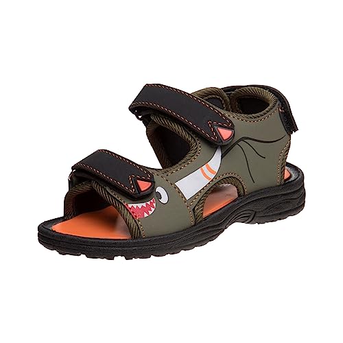 Image of Rugged Bear Kids Boys Girls Open-Toe Outdoor Sport Water Sandals - beach pool slide adjustable strap shoes athletic summer (Toddler /Little Kid /Big Kid)