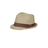 Myrtle Beach - Hut ’Street Style’ mit Kontrastband / beige-melange/brown, L/XL