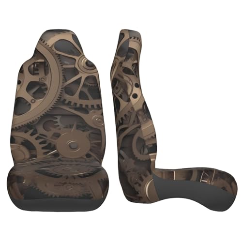 Housses de siège steampunk lot de 2 protections auto - 4