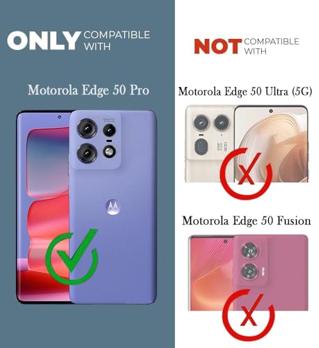 Image of Jkobi Lifetime Anti-Yellow MagSafe Compatible Clear Back Cover Case for Motorola Moto Edge 50 Pro (Sleek Hard Crystal | Shockproof and Camera Protection)