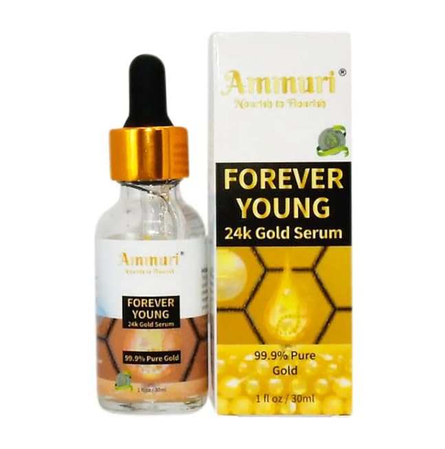 24K Gold Serum Anti-Ageing Anti-Wrinkle Formula Collagen Moisturizing Skin Care Face Serum - Targets Pigmentation, Uneven Skin Tone, and Dark Circles - 30ml