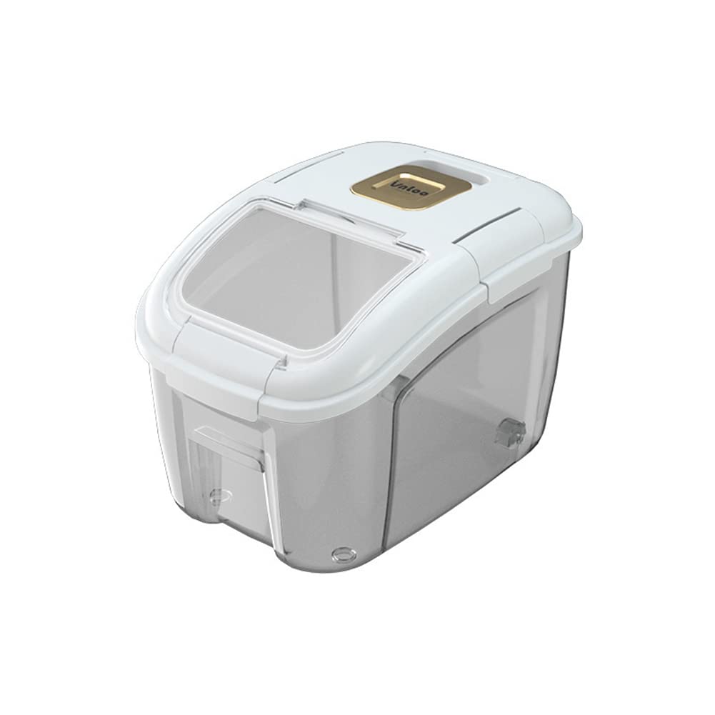 LAPOOH 5KG Kitchen Container Bucket Insect-Proof Moisture-Proof Rice Box Grain Sealed Jar Pet Dog Food Store Box-A