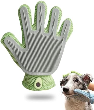 ETIALURE Fellpflegehandschuh für Katze, Enthaarung und Massage für Hunde