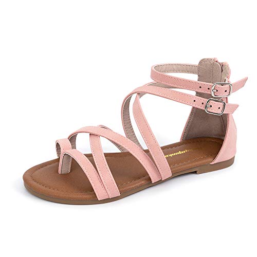Funkymonkey Kid'S Strappy Gladiator Sandal Summer Shoes For Little Girls/Big Girls cover