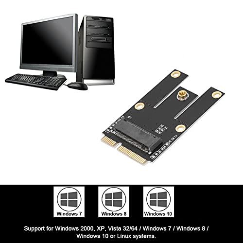 Mini Pcie to M.2 Adapter, Mini M.2 Adapter, M.2 NGFF to Mini PCI‐E Adapter Notebook Wireless WiFi Bluetooth Network Card Converter miniatura 7