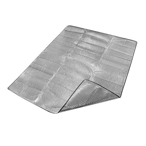 wueiooskj Colchoneta Aislante para Acampar, colchoneta para Tienda de campaña, Duradera y cómoda para Actividades al Aire Libre, Manta a Prueba de Humedad con Papel de Aluminio.