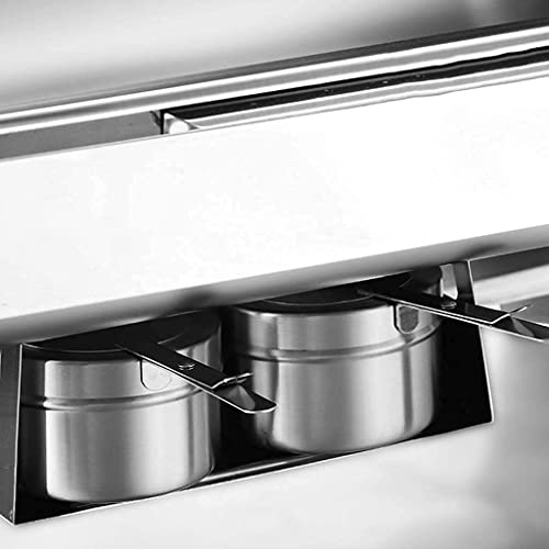 ywewsq Speisenwärmer, Chafing Dish Catering Buffetwärmer Set Edelstahl Speisenwärmer Buffet Gericht Catering… – Bild 6