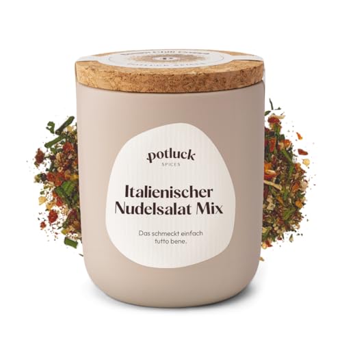 Potluck | Italienischer Nudelsalat Mix | Gewürzzubereitung im Keramiktopf | 60g | Mit natürlichen...