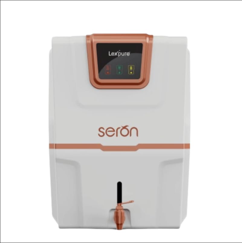 Lex pure Seron RO Water Purifier, 10L, 6-Stage Filtration with Copper, White