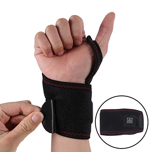 EXCEART Cinta de Pulso de Aquecimento Bandagem de Pulso Aquecida Suporte de Mão Cinta de Compressão