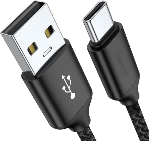 Image of Mizi USB-C to USB-A Cable 6.6ft, 3A Fast Charging Cord Compatible with Samsung Galaxy /Pixel /Xiaomi /MacBook /Dell /Asus /iPad - Black