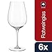 Leonardo Tivoli Rotwein-Gläser 6er Set, Rotwein-Kelch mit gezogenem Stiel, spülmaschinenfestes Teqton-Kristallglas, Wein-Gläser, groß, Höhe 24 cm, 700 ml, 020968