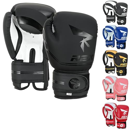 Kids Boxing Gloves for Children Boys Girls Junior Youth Toddler Training Boxing Gloves for Punching Bag Kickboxing Muay Thai (Black 4oz)