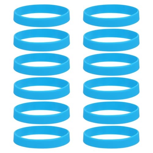 Bandes élastiques plates en caoutchouc de silicone antidérapant pour livres bleu