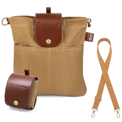 TIEFUMYO Waxed Canvas Foraging Pouch