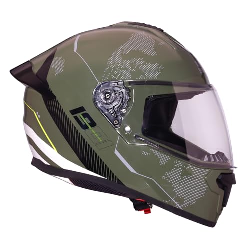 Image of Royal Enfield Override FF Terrane Full Face Helmet | Aerodynamic Spoiler | High-Impact ABS Shell | Certification: ISI & DOT | UV Treated Scratch Resistant Visor | Micrometric Buckle | Grey XL
