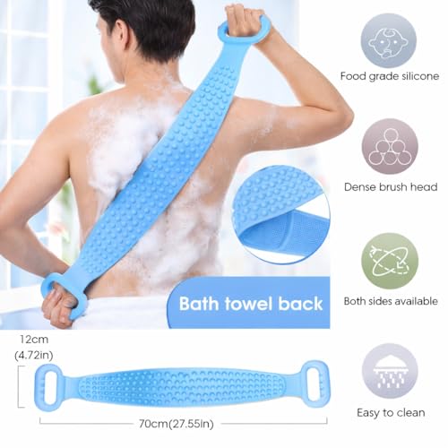 Image of 4-in-1 Silicone Bathing Combo Set, Multicolor | For Men & Women