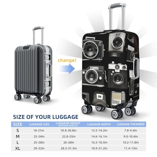 Housse de protection élastique pour valises chariots de voyage noir taille XL - 2