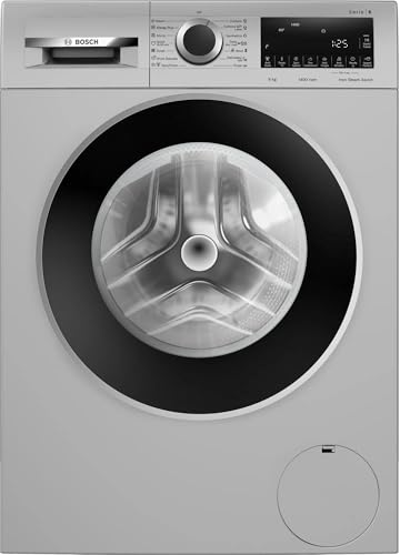 Bosch 9KG 5 Star Series 6 Fully-Automatic Front Loading Washing Machine (WGA244ZSIN Silver, AI active water plus, In-Built Heater) view 1