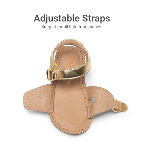 Image of DREAM PAIRS Girls Sandals Fashion Sandal with Adjustable Straps Open-Toe Comfortable Summer Shoes for Toddler Little Kid