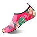 Womens and Mens Kids Water Shoes Barefoot Quick-Dry Aqua Socks for Beach Swim Surf Yoga Exercise (Flamingos, M)
