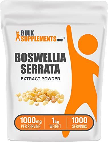 Bulksupplements.com Boswellia Serrata Extract Powder - Boswellia Powder - Frankincense Resin - Boswellia Serrata Powder - 1000Mg Of Boswellia Extract Per Serving (1 Kilogram - 2.2 Lbs) #TOP29