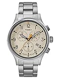 Diese Hochwertige Uhr hat ein silber Edelstahl band ( 21 cm Länge und 19 mm Breite) mit einer Faltschließe mit Druckverschluss