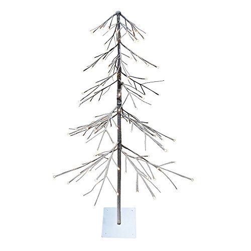 Lightshare Lighted Snow Fir Tree, Medium