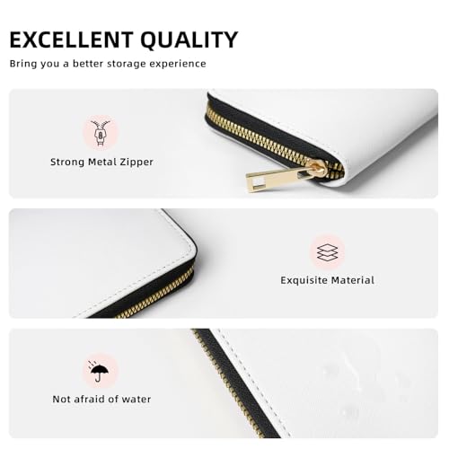 Pu Leather Wallet For Women Girl, Zip Around Credit Card Holder Cute Raccoon Long Wallet Clutch Purse Waterproof Travel Handbag4