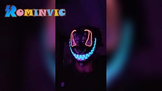 Amazon.com: ROMINVIC Venom Purge Mask, Light up halloween Masks