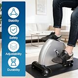 GREATRICH Ulepszona mata sportowa fitness, 60 x 40 cm antypoślizgowa i dźwiękochłonna mata podłogowa dla trenera domowego, mata ochronna do eliptycznych, trenerów pedałowych, rowerów stacjonarnych