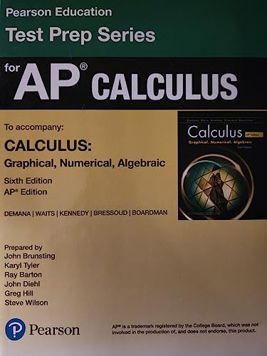 Advanced Placement Calculus Graphical Numerical... 141830025X Book Cover